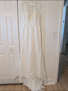 Oleg Cassini Ivory Embellished Dress